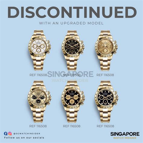 rolex discontinued production|rolex watches discontinued 2023.